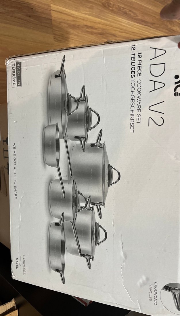 Karaca ADA V2 12 Parça Gri Tencere Seti - Görsel 2