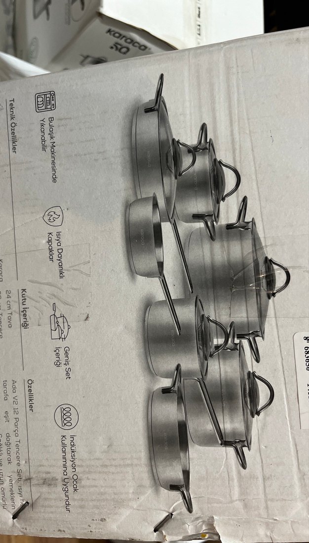 Karaca ADA V2 12 Parça Gri Tencere Seti - Görsel 4