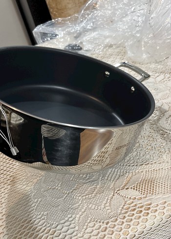 Karaca Gri Cam Kapaklı Tencere steel3ply 30 cm - Görsel 4