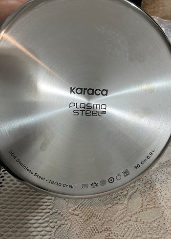 Karaca Gri Cam Kapaklı Tencere steel3ply 30 cm - Görsel 5