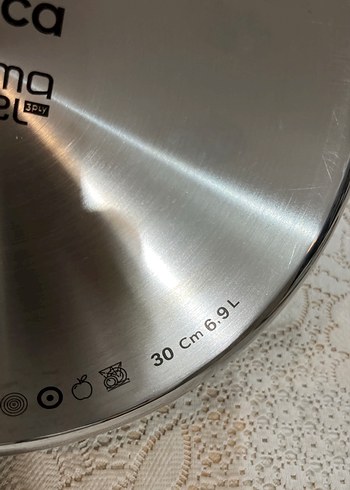 Karaca Gri Cam Kapaklı Tencere steel3ply 30 cm - Görsel 6