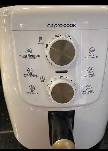 Beyaz Air Pro Cook Fritöz kutusu yok tesşhır magza görselde dura - Görsel 2