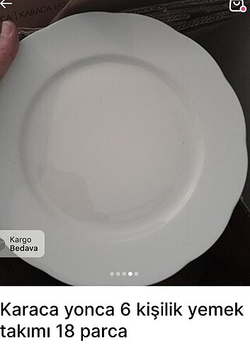 Karaca Yonca 18 parça yemek takımı