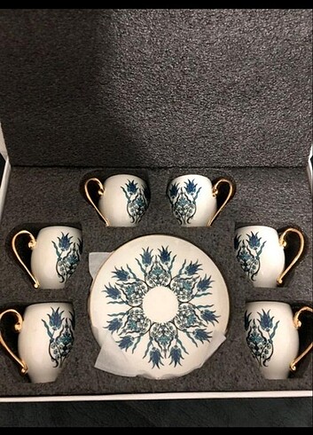 Karaca iznik fincan takimi 6 kişilik 