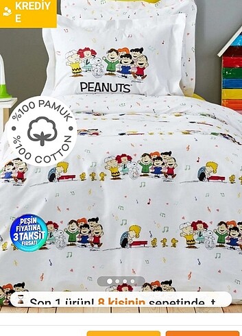 Karaca peanust tekkisilik nevresim takımı 