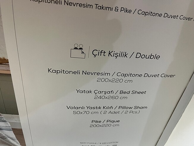 Beden çeşitli Renk Kapitone yorgan kılıfı bir adet pike bir adet çarşaf iki adet ya