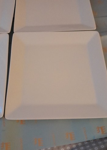 Karaca karaca Beyaz Kare Tabak Seti 6'lı