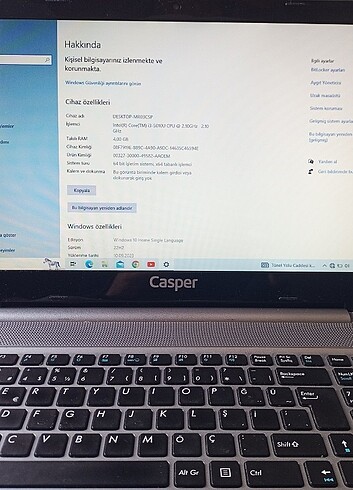 Casper Casper nırvana nb 15.6 laptop