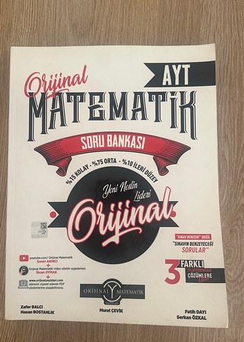 Orijinal AYT Matematik Soru Bankası