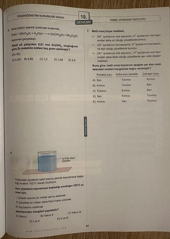 Ikea TYT Kimya Branş Denemesi 40x7 Kitabı