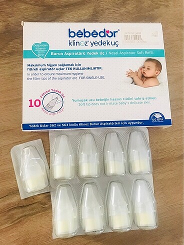 Burun Aspiratörü Yedek Uç 9 Adet