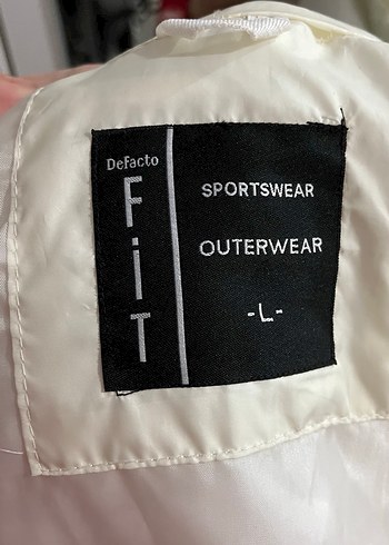 Beyaz Fermuarlı Kadın Kışlık Mont - Görsel 4