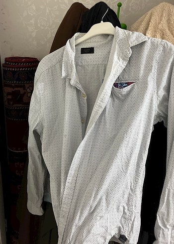 Gri Keten Erkek Gömlek Uzun Kollu - Görsel 3