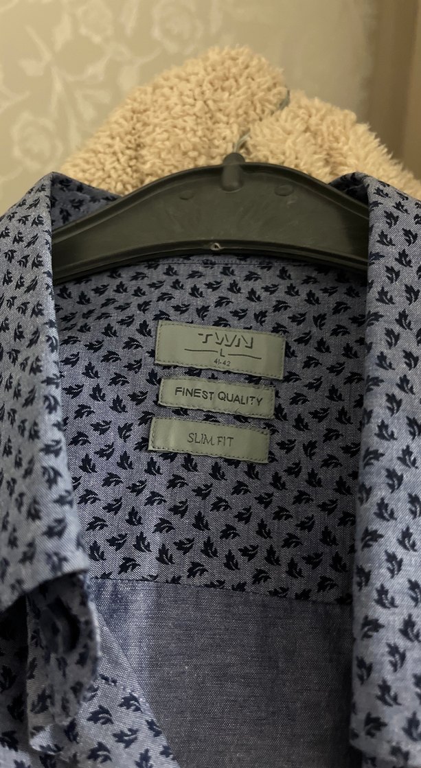 Erkek Mavi Düğmeli Kısa Kollu Gömlek - Görsel 2