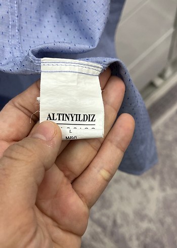 Erkek Mavi Kısa Kollu Gömlek - Görsel 3