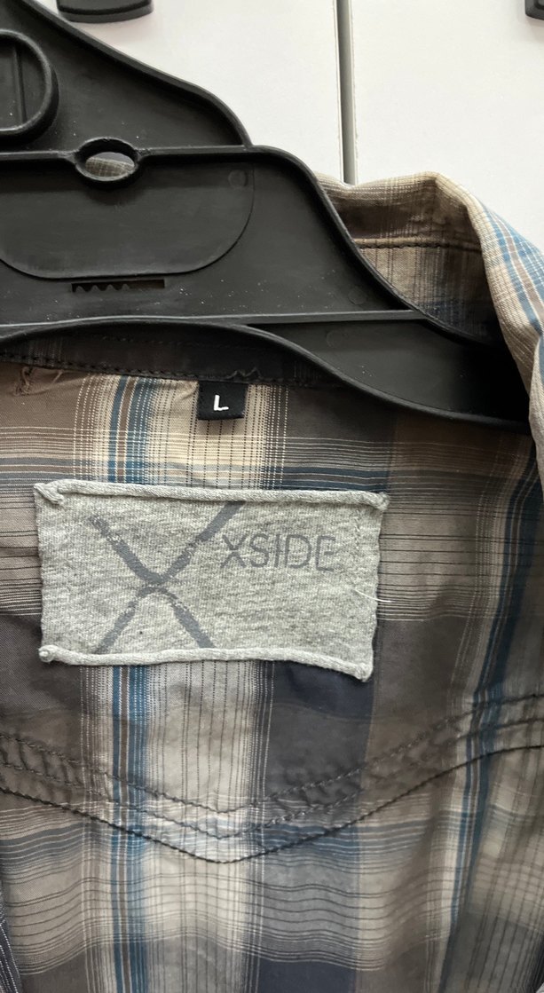 Gri Uzun Kollu Düğmeli Erkek Gömlek - Görsel 2