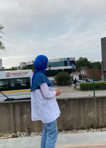 Kadın Kot Beyaz Garnili Tesettür Tumik - Görsel 4