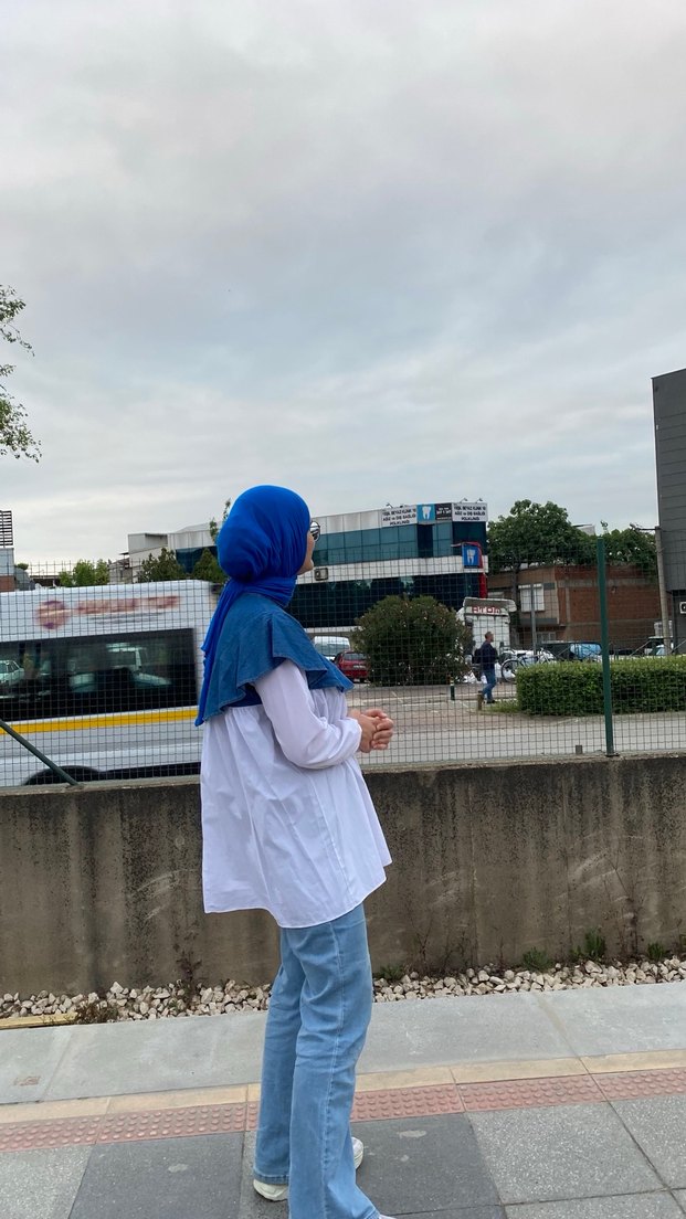 Kadın Kot Beyaz Garnili Tesettür Tumik - Görsel 4