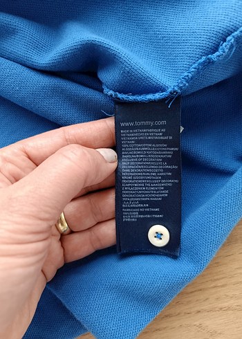 Erkek Mavi Kısa Kollu tommy Tişört - Görsel 4