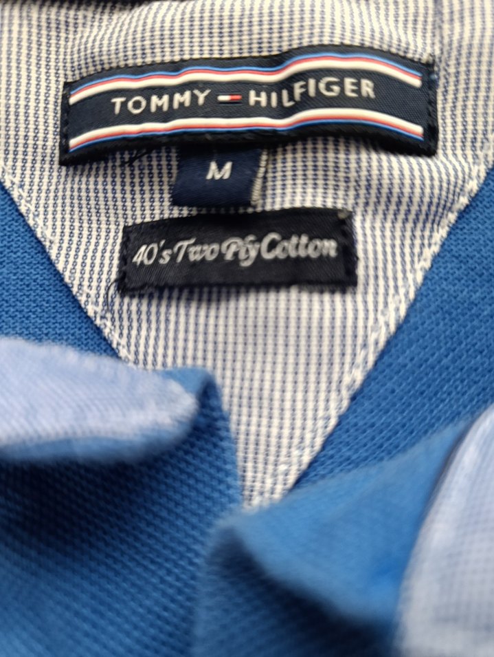 Erkek Mavi Kısa Kollu tommy Tişört - Görsel 3