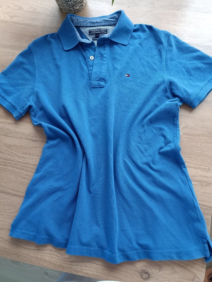 Erkek Mavi Kısa Kollu tommy Tişört - Görsel 2