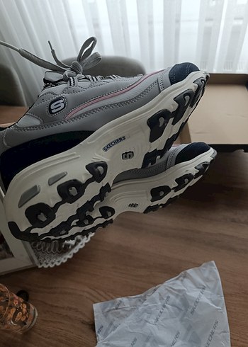 Gri Bağcıklı Kadın Spor Ayakkabı - Görsel 5