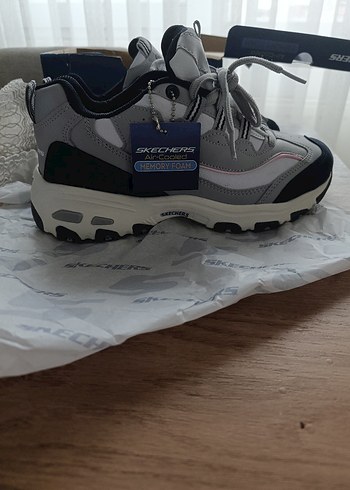 Gri Bağcıklı Kadın Spor Ayakkabı - Görsel 4