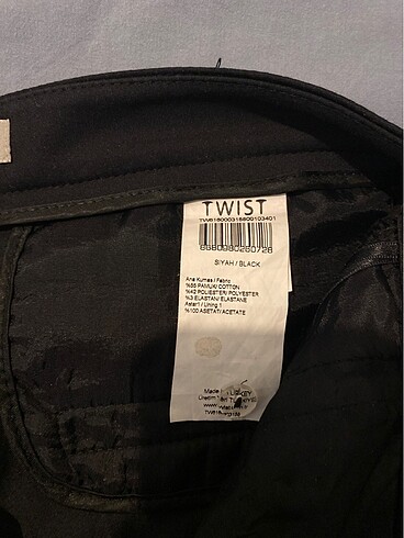 xs Beden Twist kumaş pantolon