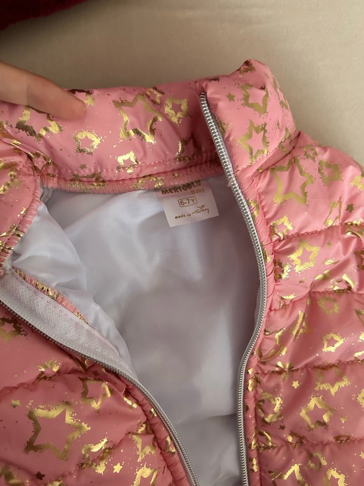 Kız Çocuk Renkli Fermuarlı Yelek - Görsel 3