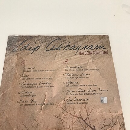  Edip akbayram yeni gelen güne türkü plak