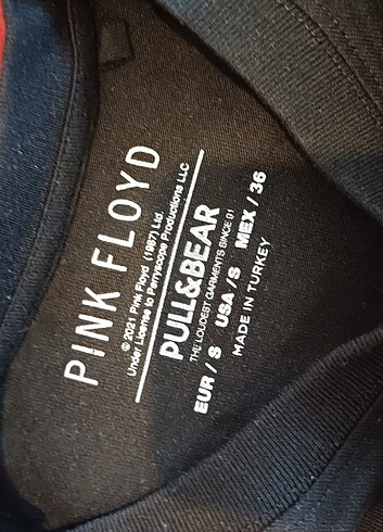 Pull and Bear pull&bear pink floyd siyah tisort
