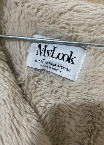 Kürklü Bej Kadın Mini Ceket - Görsel 4