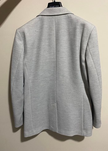 Gri Erkek Düğmeli Regular Fit Takım Ceketi - Görsel 2