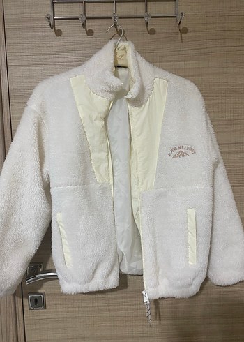 Beyaz Peluş Kadın Ceket - Görsel 3