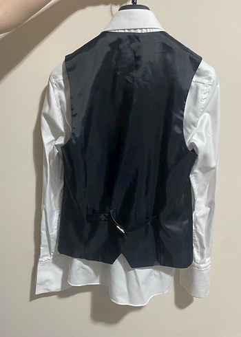 Düğmeli Siyah Erkek Damatlık - Görsel 3