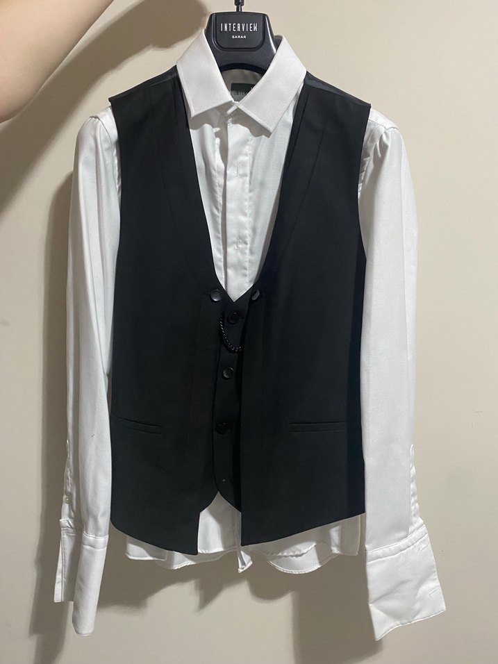 Düğmeli Siyah Erkek Damatlık - Görsel 2