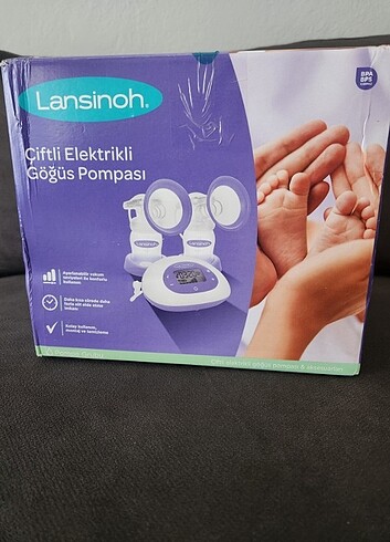 Lansinoh çiftli elektrikli göğüs pompası