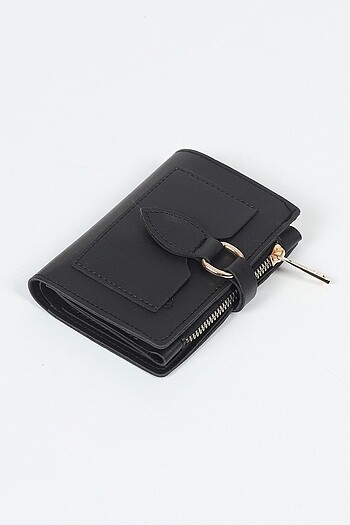 Deri mıknastıs kapamalı cüzdan - Görsel 5