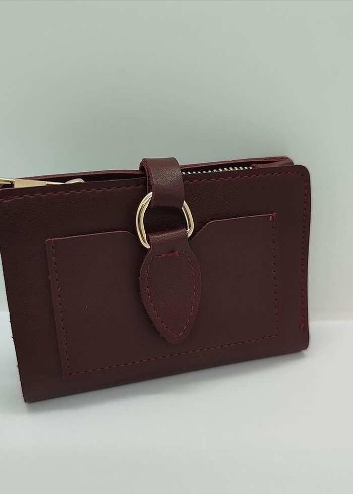 Deri mıknastıs kapamalı cüzdan - Görsel 2