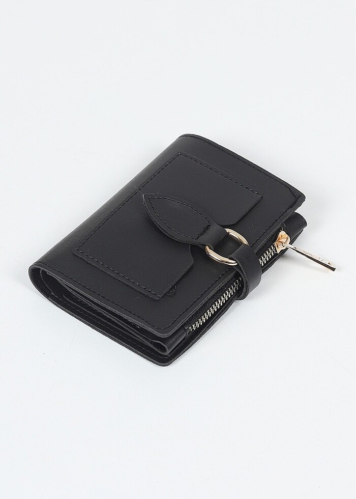 Deri mıknastıs kapamalı cüzdan - Görsel 5