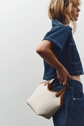 Zara Zara Model Kanvas Model Çanta