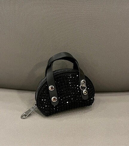 Mini Taşlı zincirli çapraz çanta