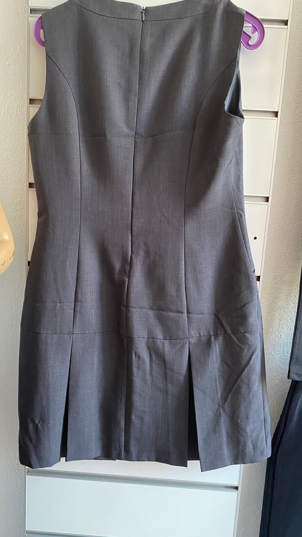 Kumaş astarlı ofis iş elbisesi - Görsel 3