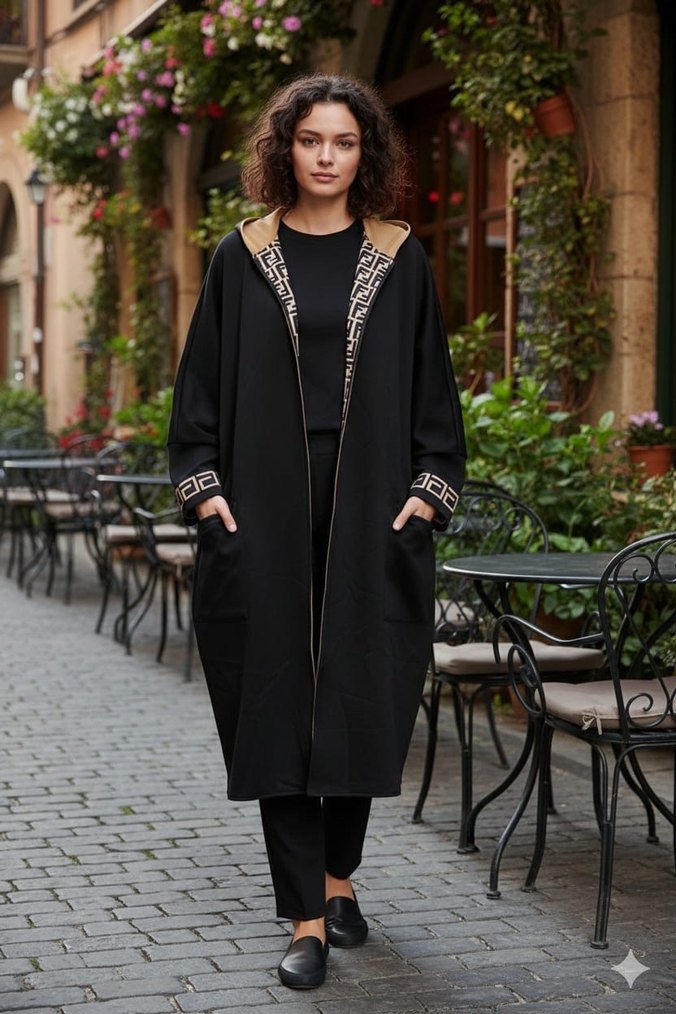 Ovırsize fendi Marka Kabanı 44-48 beden arası - Görsel 5