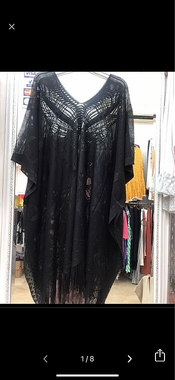 Büyük Beden Dantel pareo