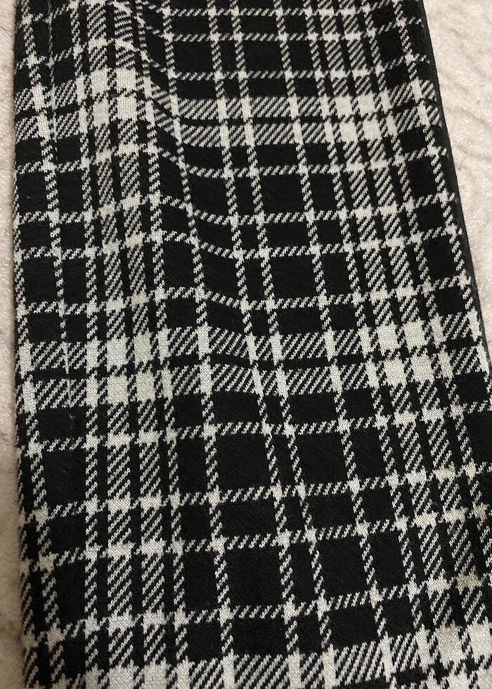 Kışlık ekose tayt pantolon 36 beden - Görsel 3