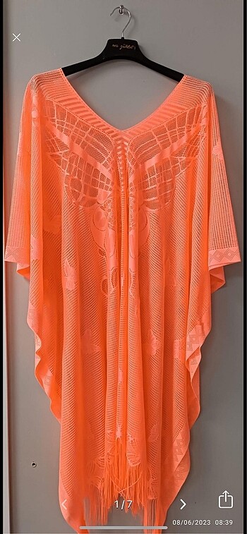 Baddal beden dantel pareo 44-62 beden - Görsel 5