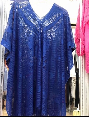 Baddal beden dantel pareo 44-62 beden - Görsel 3