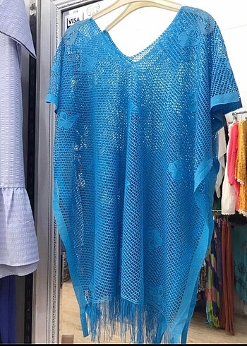 Baddal beden dantel pareo 44-62 beden - Görsel 8