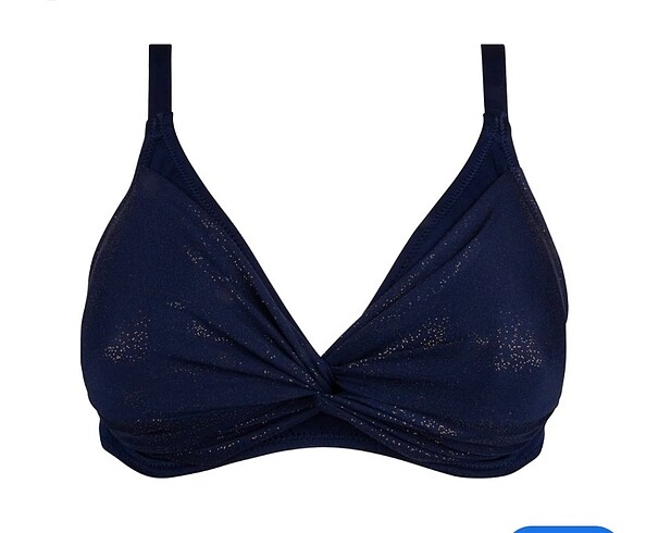 Büyük beden simli bikini üst